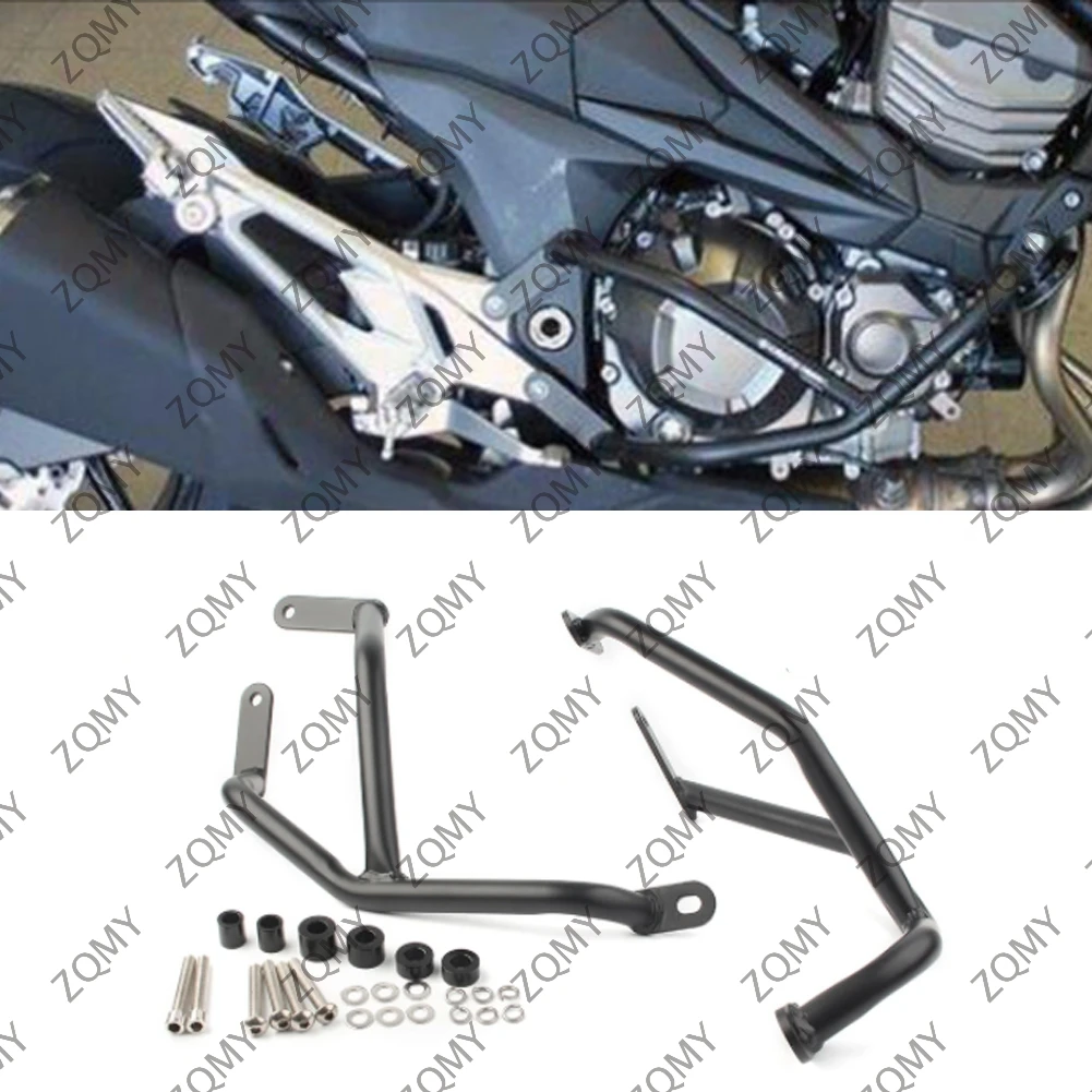 

Z800 2018 Motorcycle Engine Crash Bar Bumper Guard Protector For Kawasaki Z 800 2013 2014 2015 2016 2017 18 Steel Black 2PCS