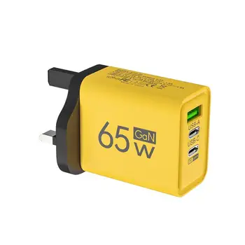 65w çok portlu şarj cihazı cep telefonu şarj cihazı Drop-resistant QC3.0 cep telefonu USB bilgisayar dizüstü bilgisayarlar için hızlı şarj adaptörü