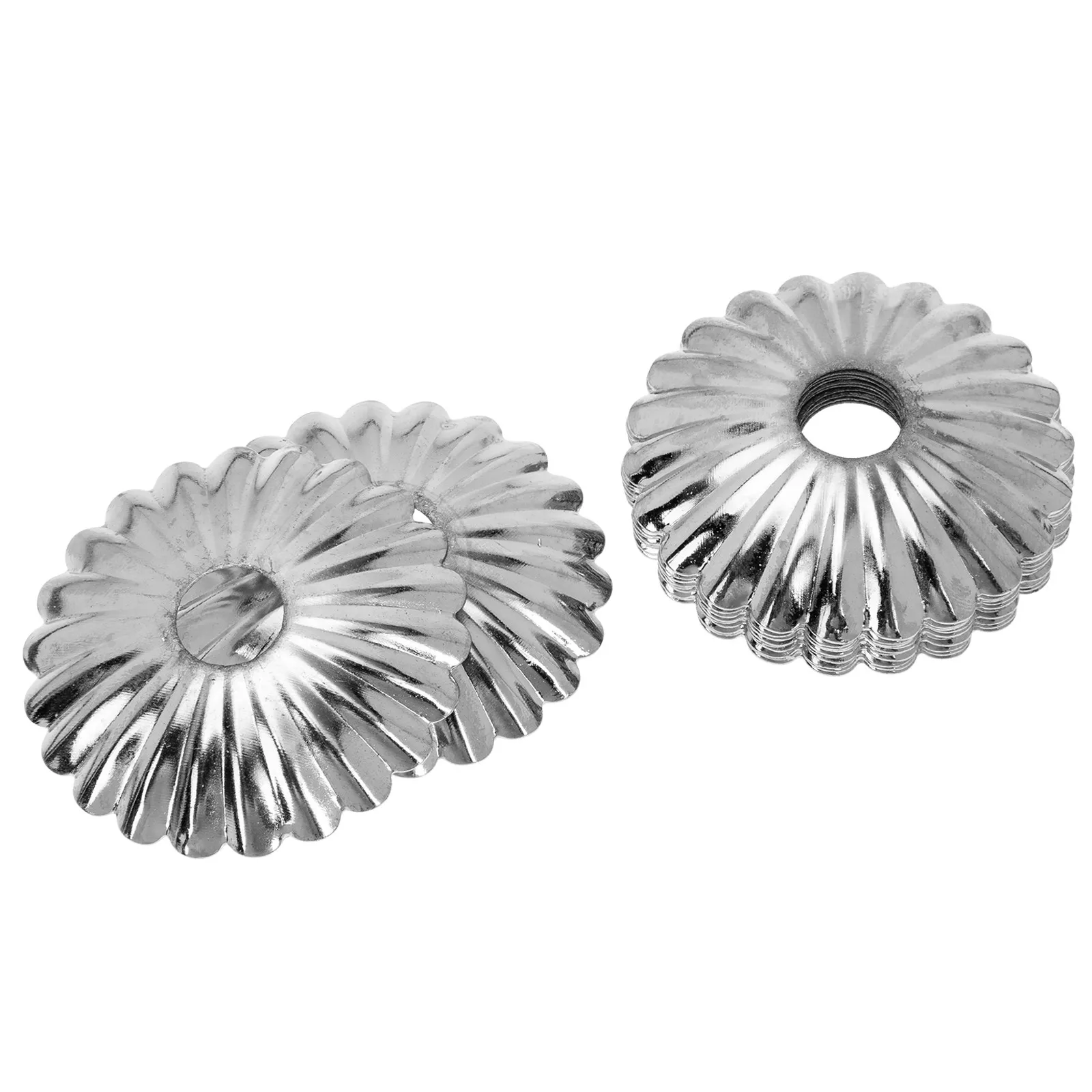 12Pcs Flower Design Lamp Cover Case Iron Material Table Lamp Cover Moisture Resistant Crack Proof Retro Decorative Lighting