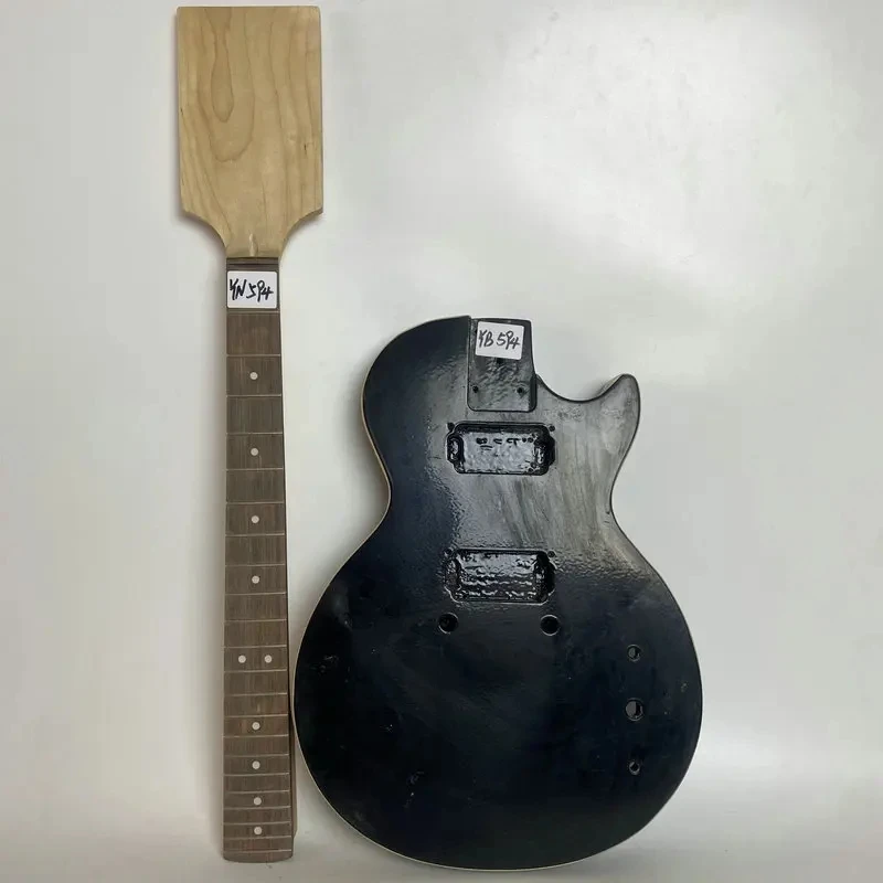 YB594YN594 DIY Guitar Kits LP Guitar Body +Neck HB Original Authorised Produced Bolt-on Solid Mahogany Body Unfinished