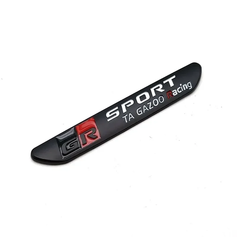 For Toyota GR Sport Gazoo Racing Logo Side Fender Emblem Rear Trunk Badge Sticker Corolla Camry Sienna Prius RAV4 CHR Yaris