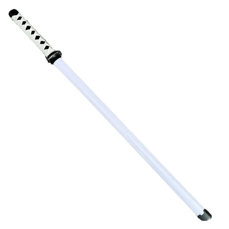 100 cm/33.37in Middeleeuwse Cosplay Zwaarden Wit Model Props Anime Katana Met Schede Randapparatuur Training Display Outdoor Speelgoed Geschenken