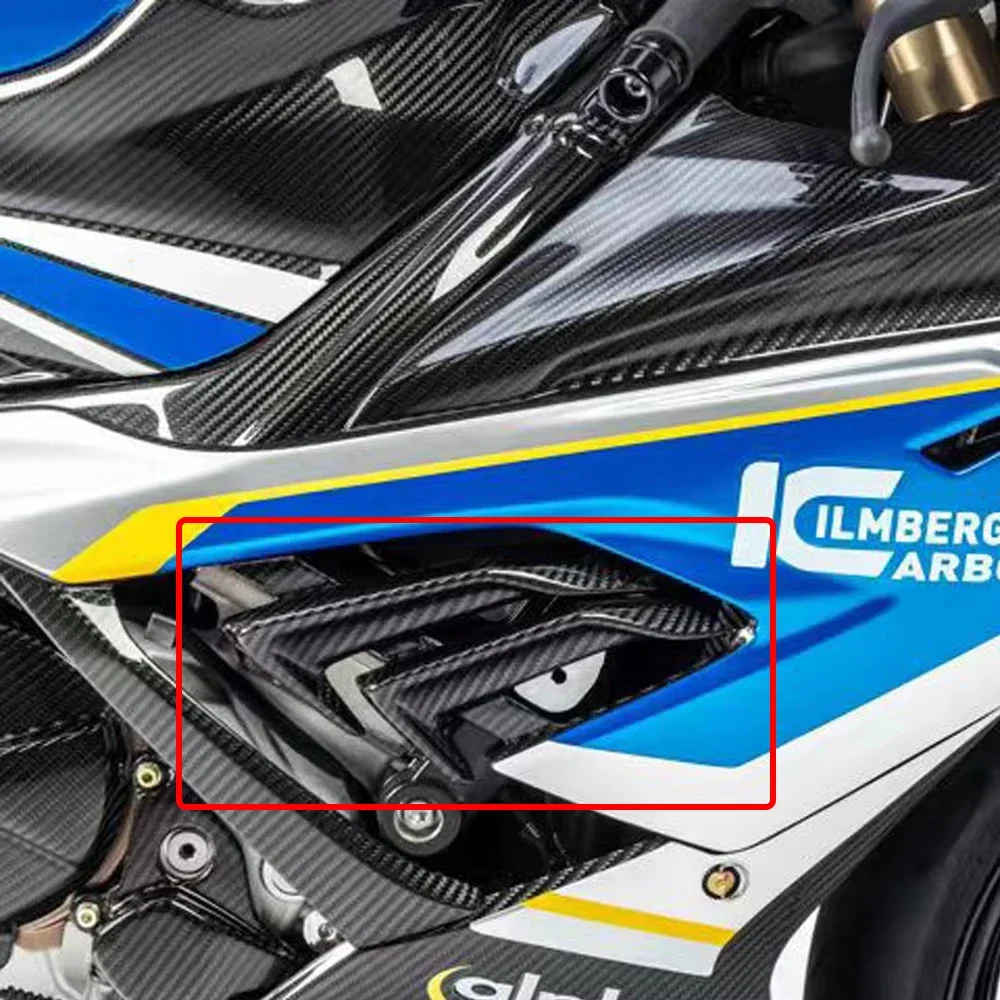 Para BMW S1000RR 2019-2024 M1000RR 2021-2022 cubierta de Panel lateral de motocicleta de fibra de carbono cubiertas de placa de carenado apto para carenados medios