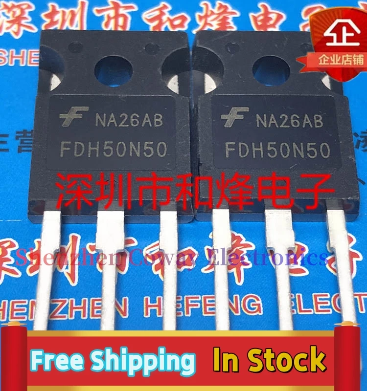 

10PCS-30PCS FDH50N50 TO-247 MOS 48A 500V In Stock Fast Shipping