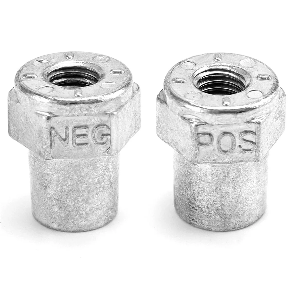 A93Z Car Positive Negative Battery Post Terminal, 2 Pair Zinc Alloy Battery Adapter, 3/8 Female Stud Adapter