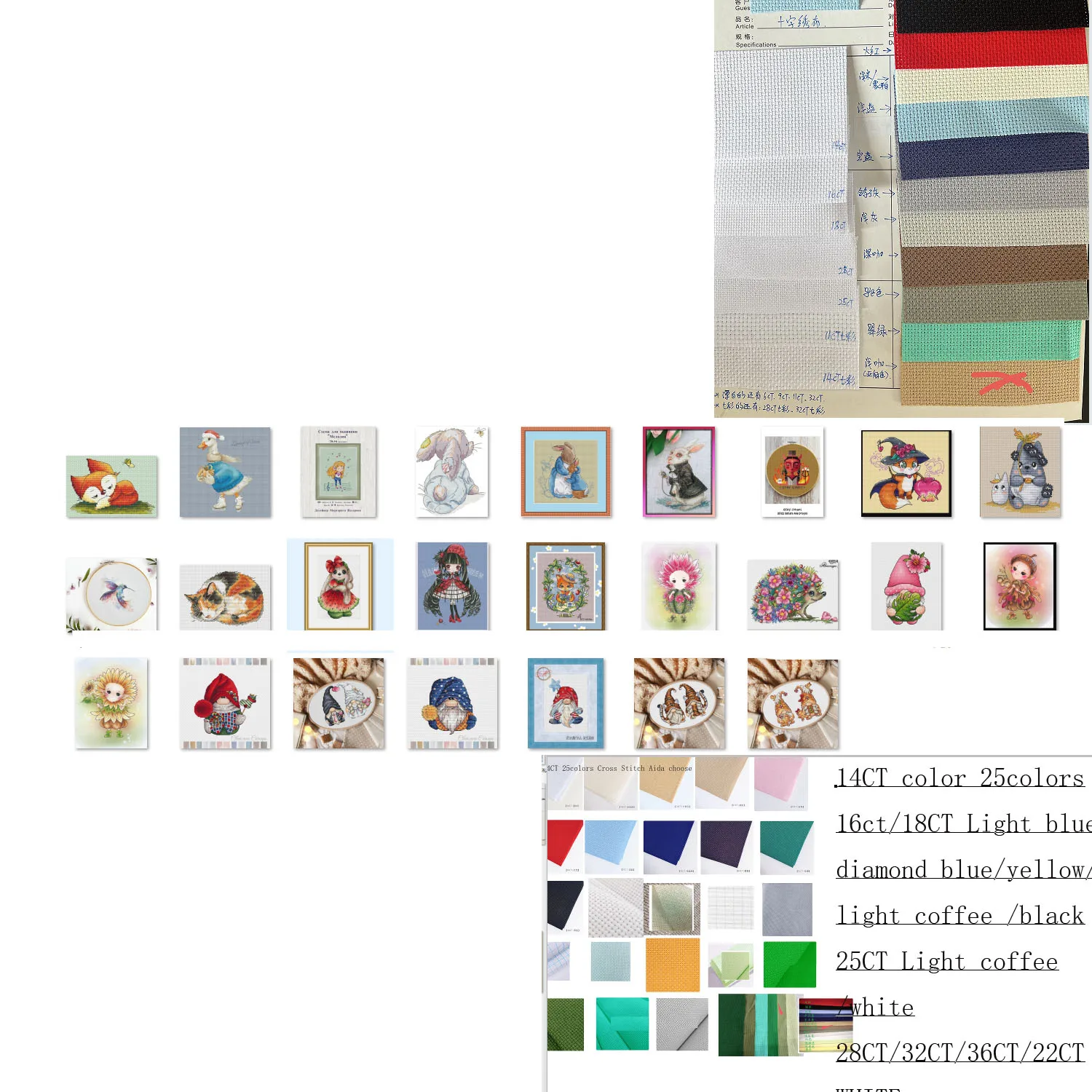 

Набор для вышивки крестом, серия гномов-49-21-26, наборы для вышивки крестом Homfun, ремесло, украшения для вышивки крестом для дома