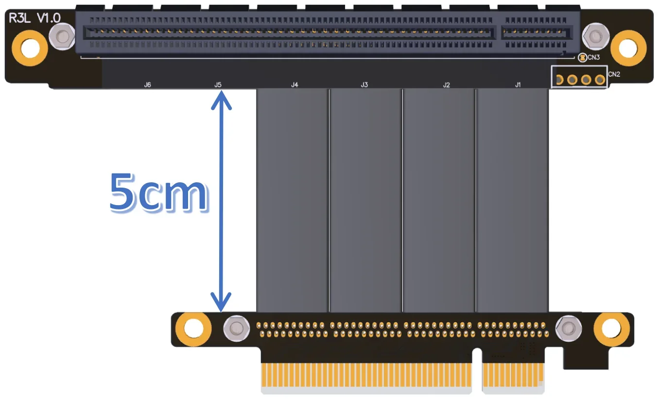 PCI-E X8 สายต่ออะแดปเตอร์ X16 PCIe 3.0 Riser RTX3060 กราฟิกการ์ด X99 Server ETH Mining Extender 4Pin สายไฟ SATA