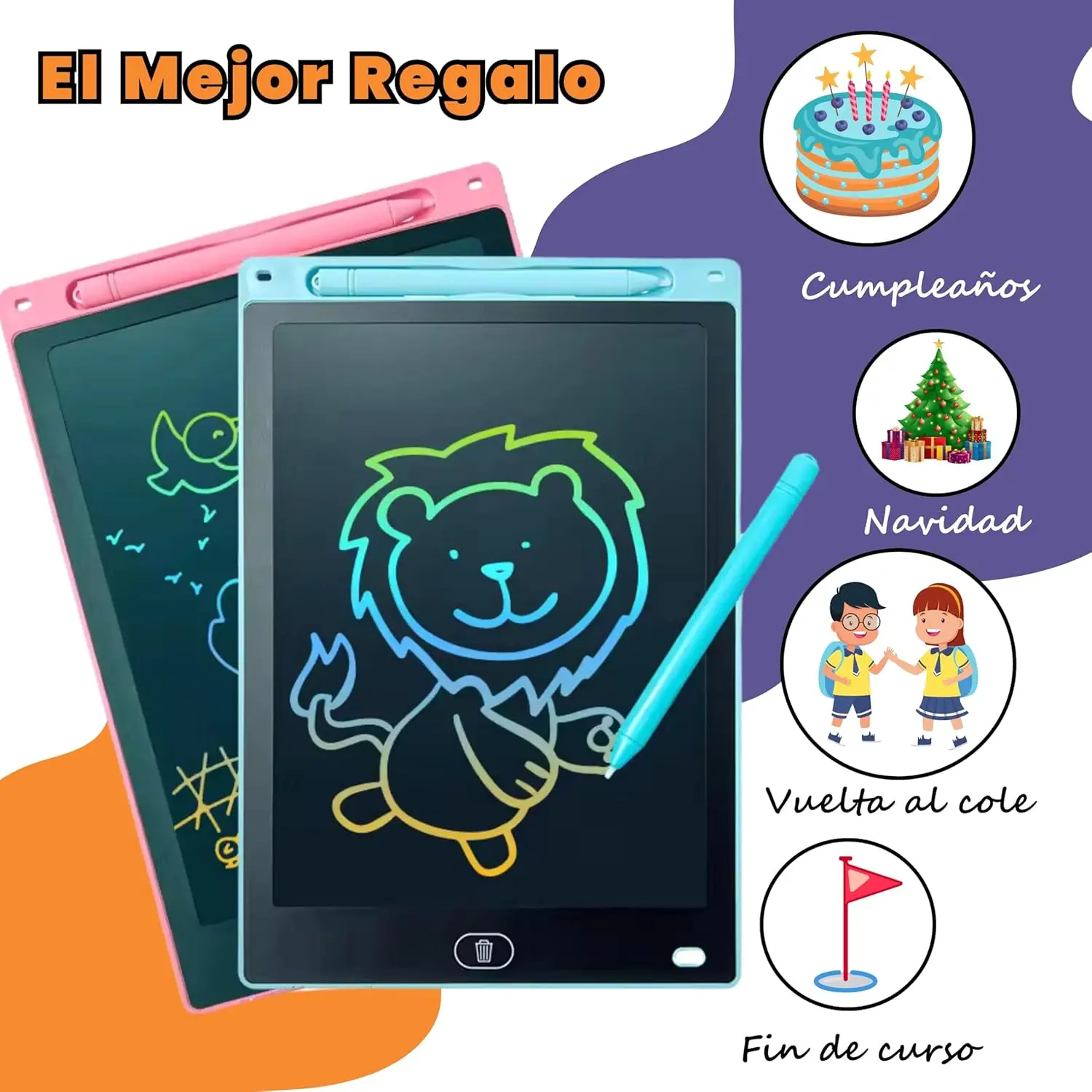 8.5/10/12-Inch LCD Drawing Tablet,Handwriting Pad,Electronic Writing Board,Kids Christmas/Birthday Gifts/Educational toy