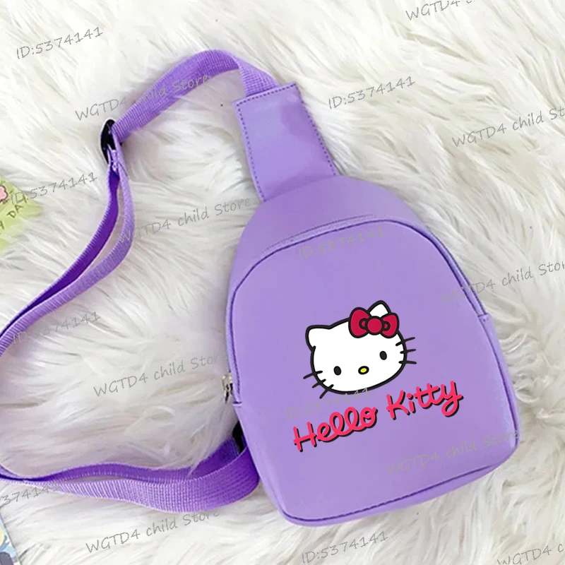 

Children's Chest Bag Hello Kitty Cartoon Print Lightweight Shoulder Bags Kids Bag for Girl Hello Kitty Shoulder Crossbody Bag