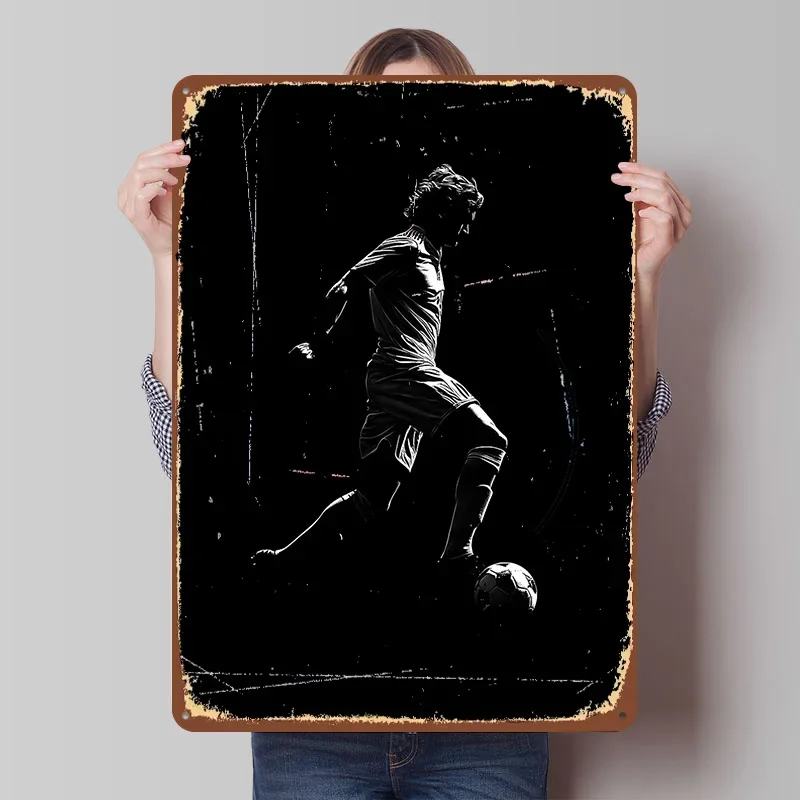 White George B Fan Art Metal Poster Customized Wall Art Retro Vintage Tinplate Signs for Man Cave Modern Home Decoration Luxury