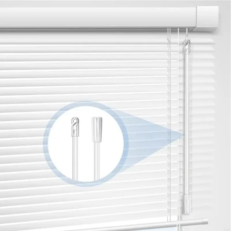 Window Curtain Pull Rods 30cm Clear Acrylic Vertical Blind Wand Replacement Part X3UC