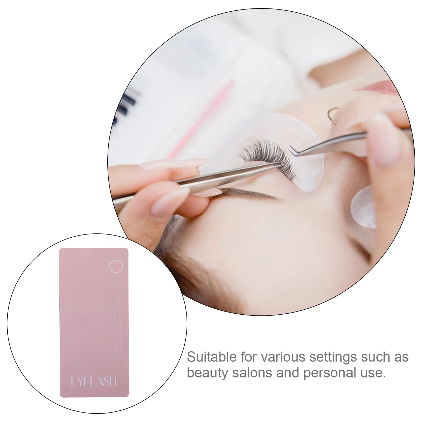 Bandeja de extensión de pestañas, superficie magnética suave para injerto seguro de pestañas, uso profesional, suministros de herramientas de salón de belleza