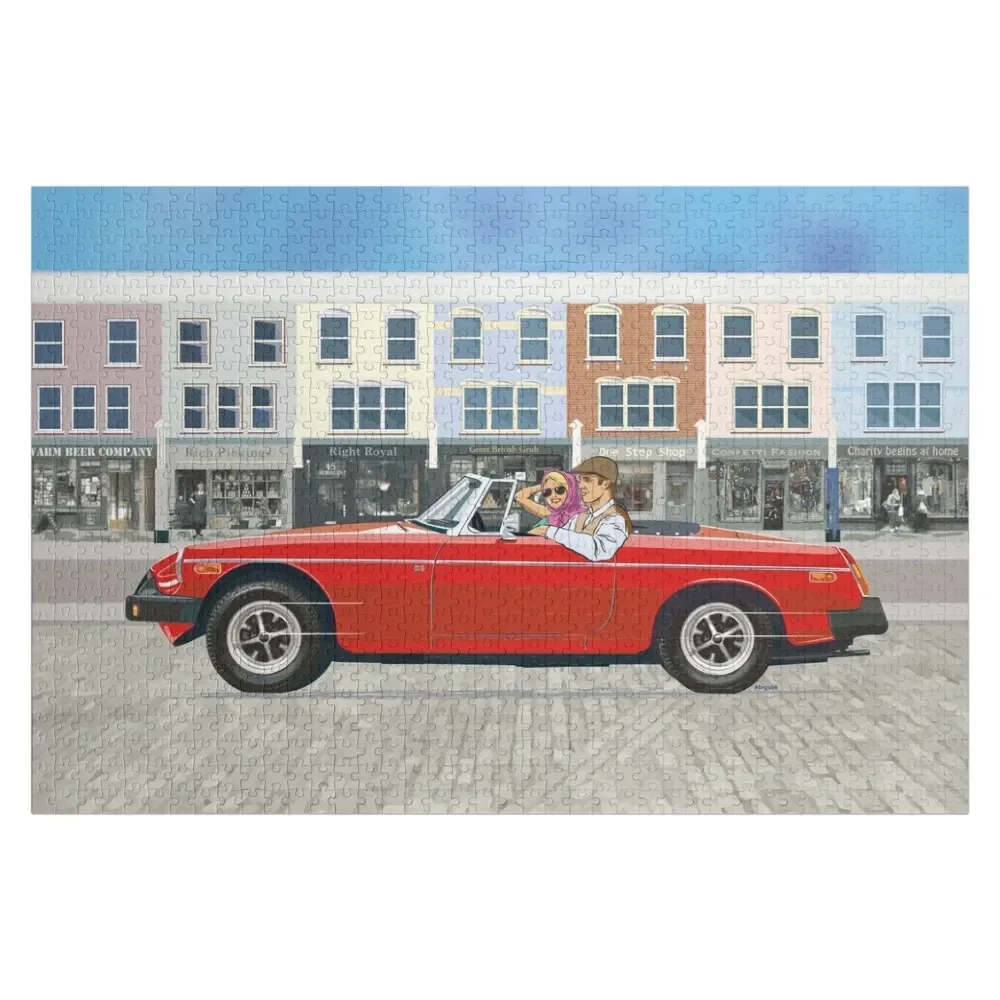 

Tartan Red coloured 'B' Roadster – the Classic British Sports Car Jigsaw Puzzle Customized Toys For Kids Photo Puzzle