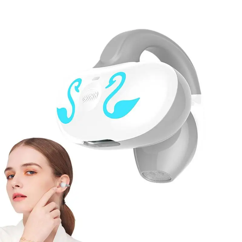 Clip On Open Ear Headphones 5.3 Wireless Workout Headphones Bone Conduction Air Conduction Earbuds 10 Hours Music Playtime