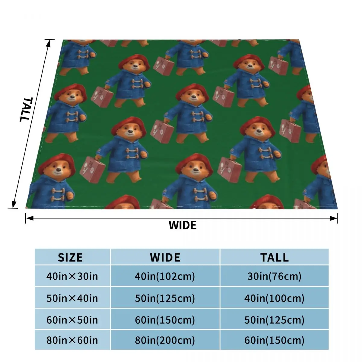 paddington bear (5) Throw Blanket manga Luxury St Blankets