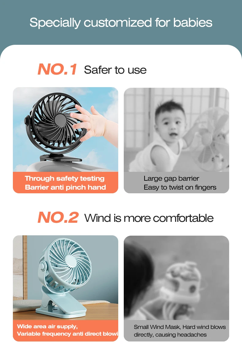 Ventilatore a clip portatile con rotazione e luce notturna_voghion.com