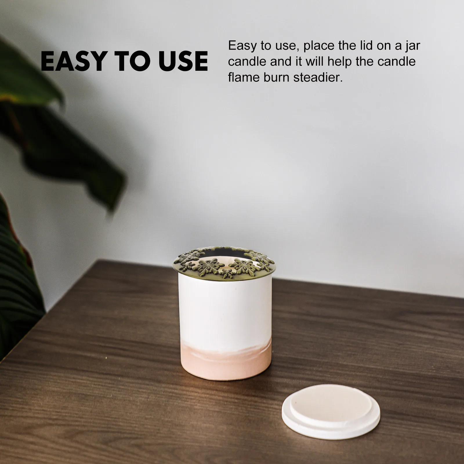 

Aromatherapy Cover Candke Jar Christmas Decoration Toppers for Large Lid