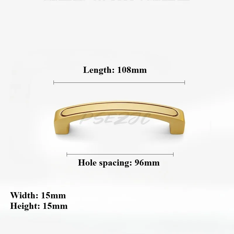 1pc Household Chinese Retro Handle Furniture Wardrobe Light Luxury Drawer Cabinet Brass Handle