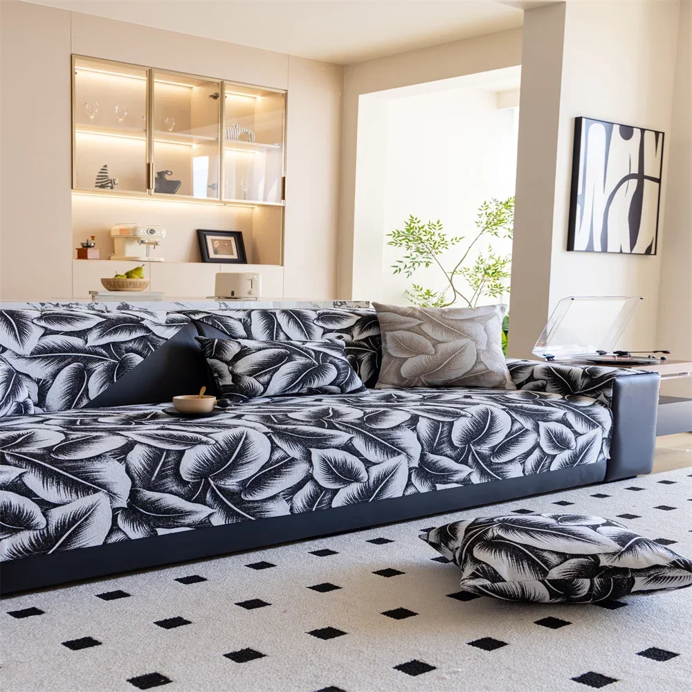 2025 New Style Sofa Cushion Four Seasons Universal Non-Slip Cushion Light Luxury Cream Style Advanced Sofa Cover Cover Cloth