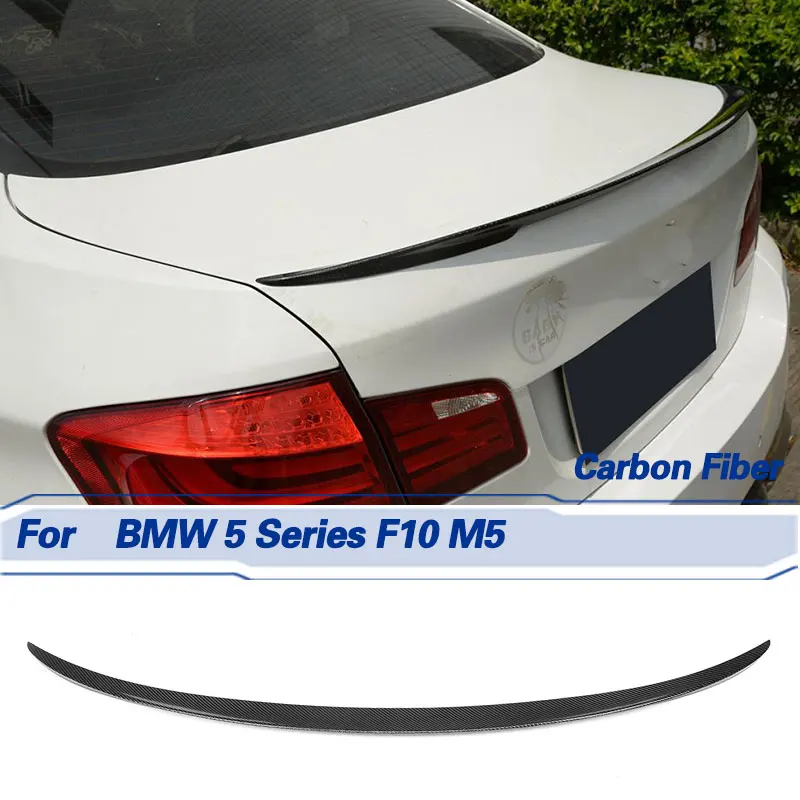 

Car Rear Trunk Spoiler Wings Carbon Fiber for BMW 5 Series F10 M5 2012-2016 520i 530i 550i Non Convertible Rear Spoiler Wing Lip