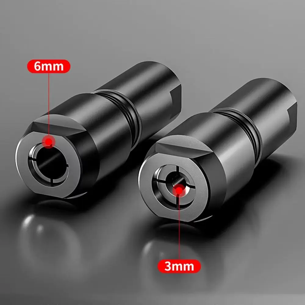1Pcs Modified Angles Grinders Attachment M10 Thread To Straight Grinder Thread Converters Metal Universal 6/3mm Adapter Chuck