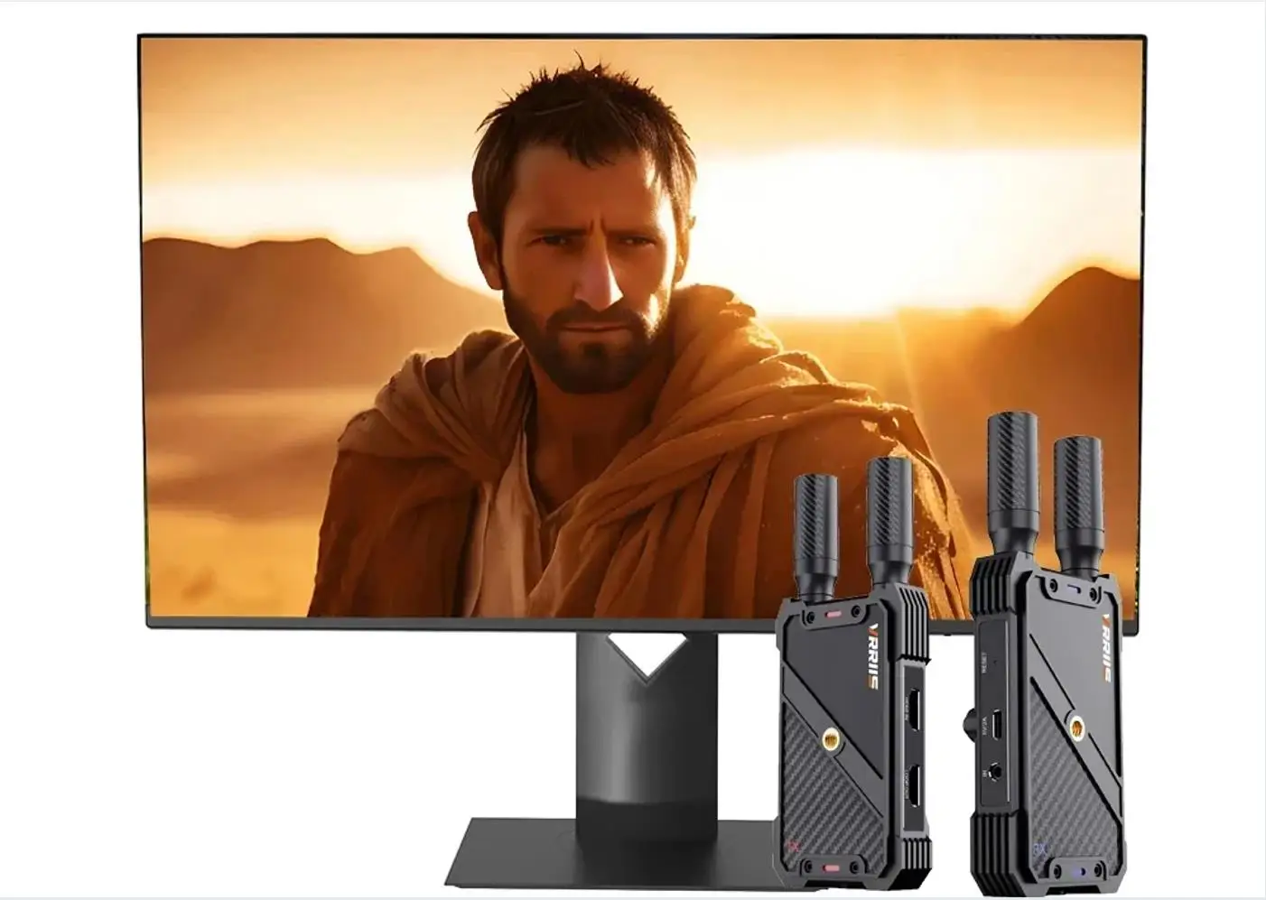 

400m Wireless Wifi HDMI Extender Audio Video Transmitter Receiver Dual Display Support Church Camera support camera Battery