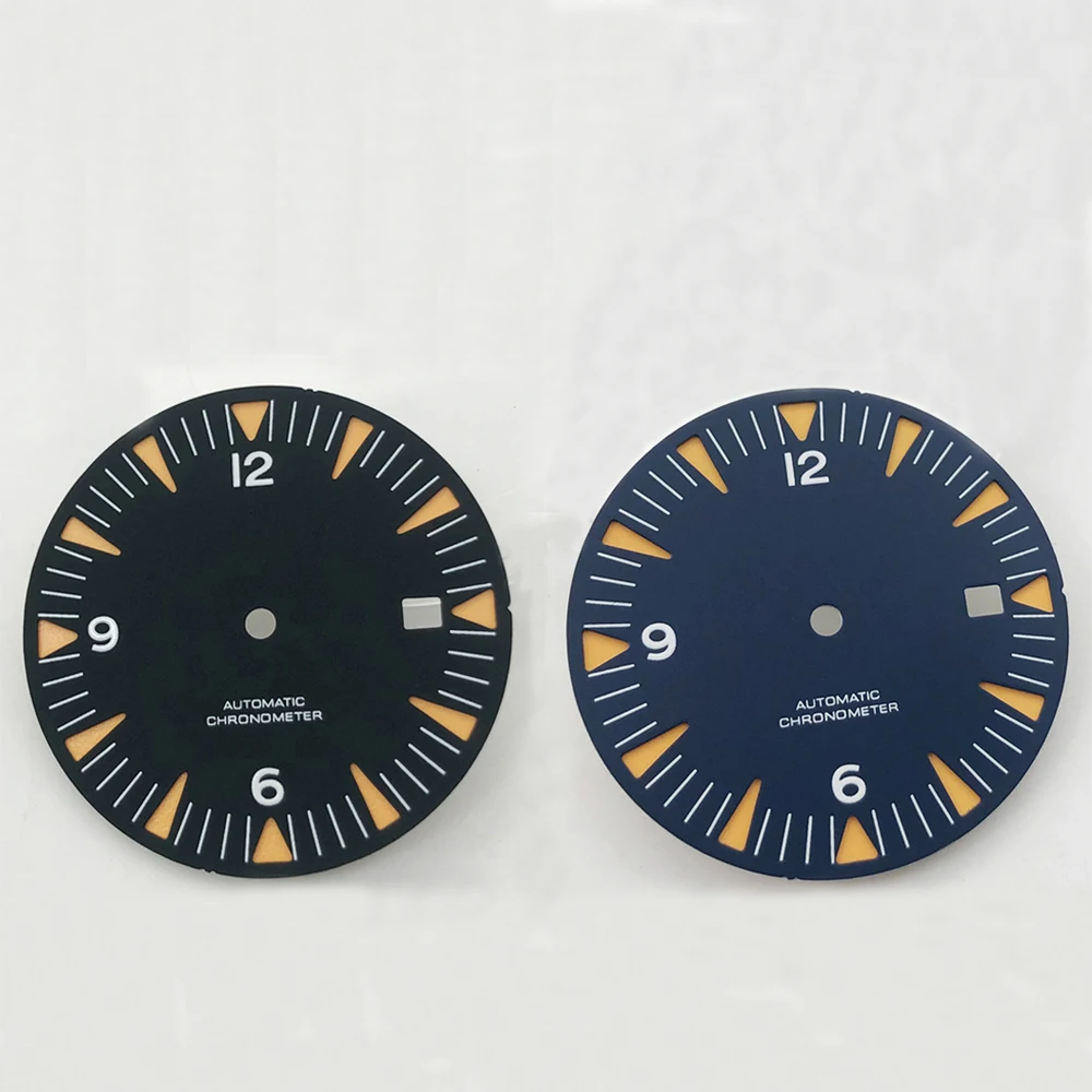 

Циферблат 31 мм подходит для NH35/NH36 Miyota8205/8215/821A ETA2836/2824 Mingzhu2813/3804, детали механизма, черный, синий