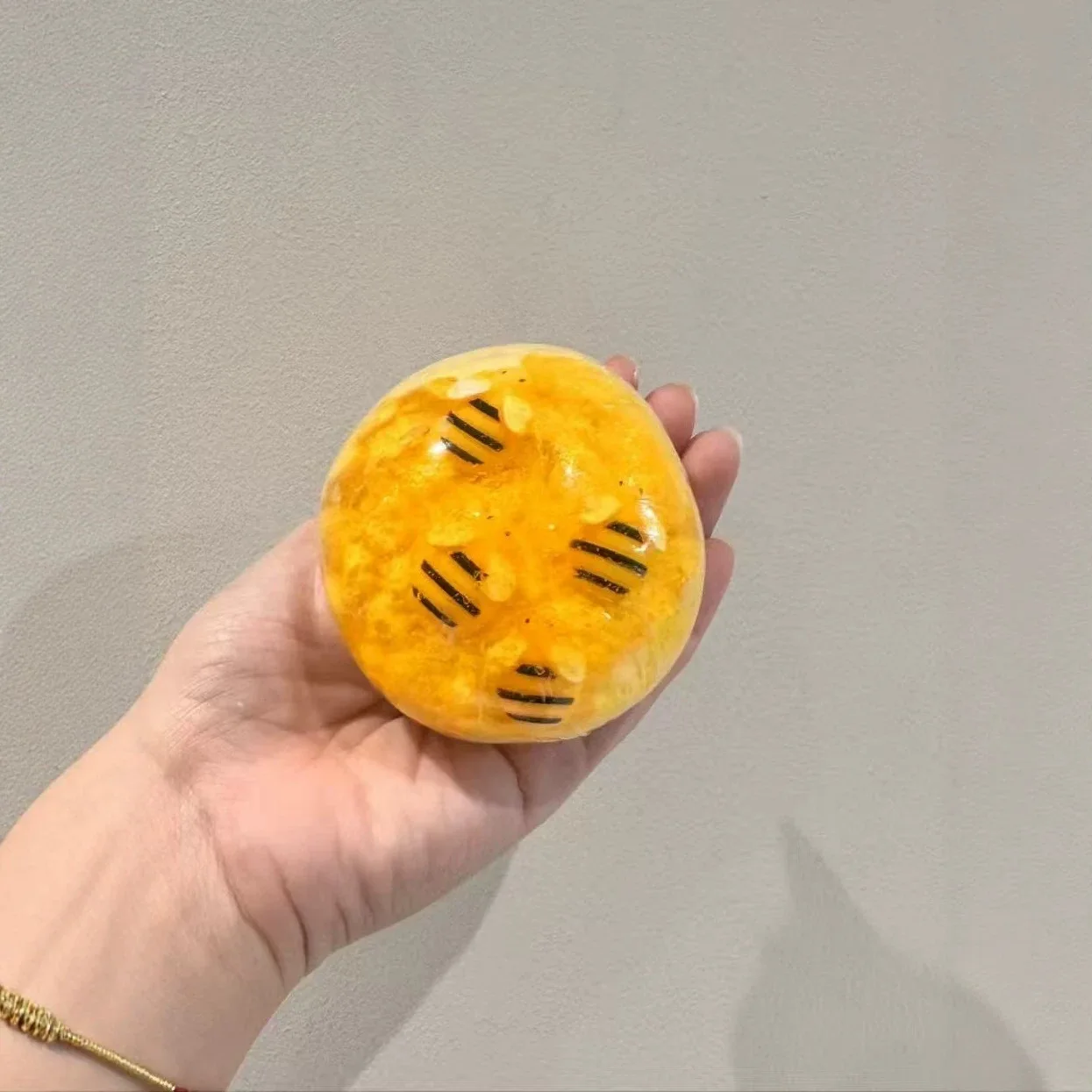 Crunchy Honey Jar Ball Squishy Stress Ball Fidget Toy Crunchy Squeeze Ball Round Blocks Filled ASMR Anti Stress Toys for Adults - view 3
