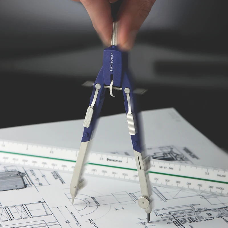 Imagem -04 - Staedtler 552 01 02 Lápis de Metal Desenho de Precisão Bússola Ferramentas de Desenho Profissional Suprimentos de Escritório para Estudantes Peça