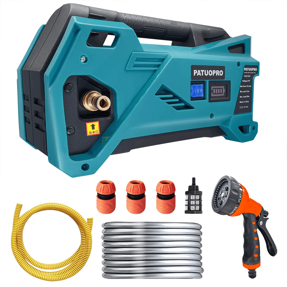 Cordless Electric Water Pump 10m Car Washing Watering Machine Garden Irrigation And Cleaning Power Tool For Makita 18V Battery