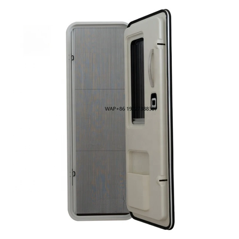 European Style Rv Accessories Motorhome  Entry Door with Acrylic Glass Good Waterproof with Blackout Aluminum Alloy