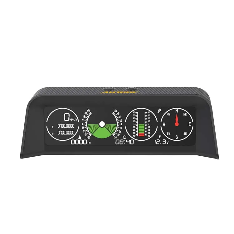 

X90 Latitude Angle Inclinometer Slope Meter Digital Gps Hud Display Car Gps Speedometer For Off-Road Vehicle