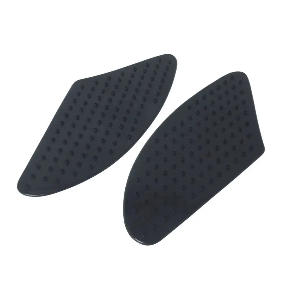 Universal Black Tank Pad Gas Tank Traction Pads Fuel Tank Grips Side Stickers Knee Grips Protectors Decal For Kawasaki For Honda