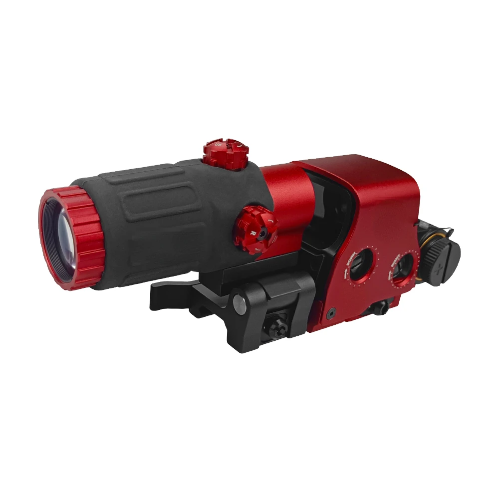 Imagem -05 - Holográfico Red Green Dot Sight Scope Outdoor Rifle Scope 3x Lupa Magnifier 558 Plus G33