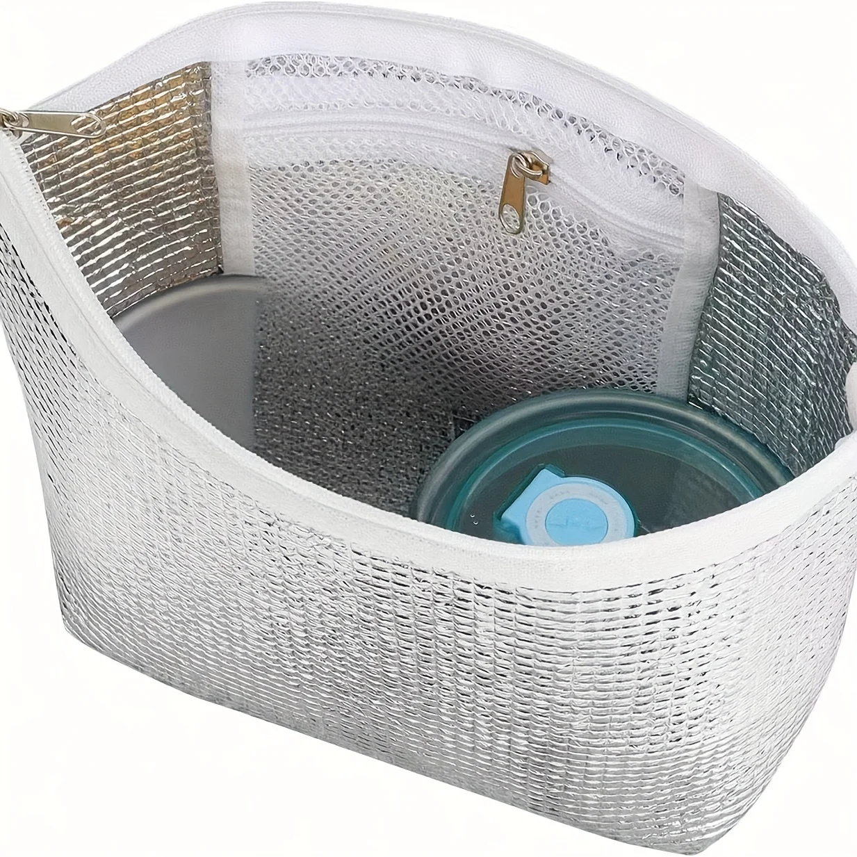 Reusable Insulated Zipper Bag - Portable Essential for Home, Travel, Camping, Shopping | Not for Food Contact
