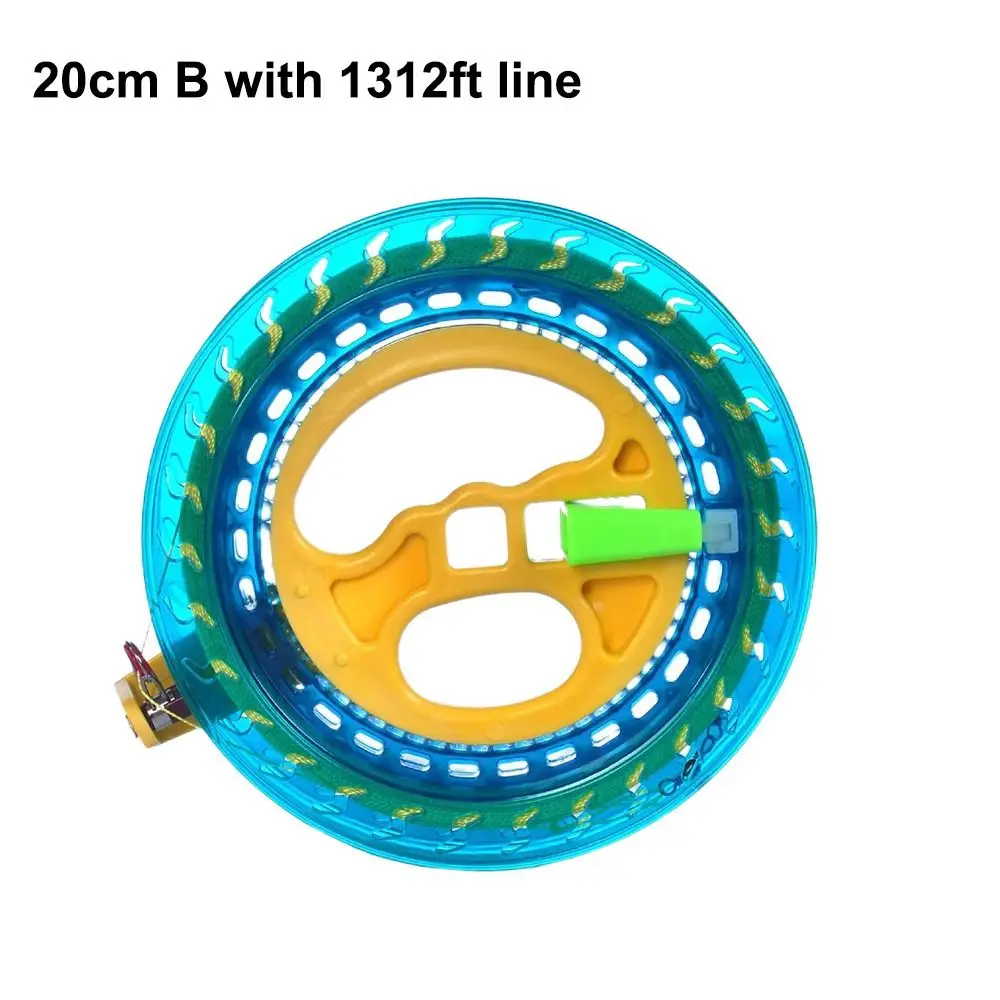 Grip with 1312Feet Line Kite Reel Come with Lock Handle Tool Winder Fire Wheel 16/18/20cm Twisted String Line Kite Line Winder