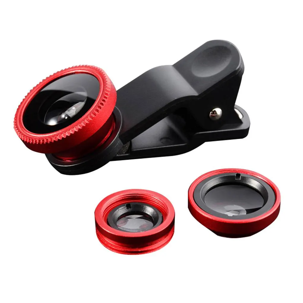 Professional Phone Lens 0 67x Wide Angle Fish Eye Macros Lenses Camera Kits Lens Clip for Smartphone Easy Installation Outdoor