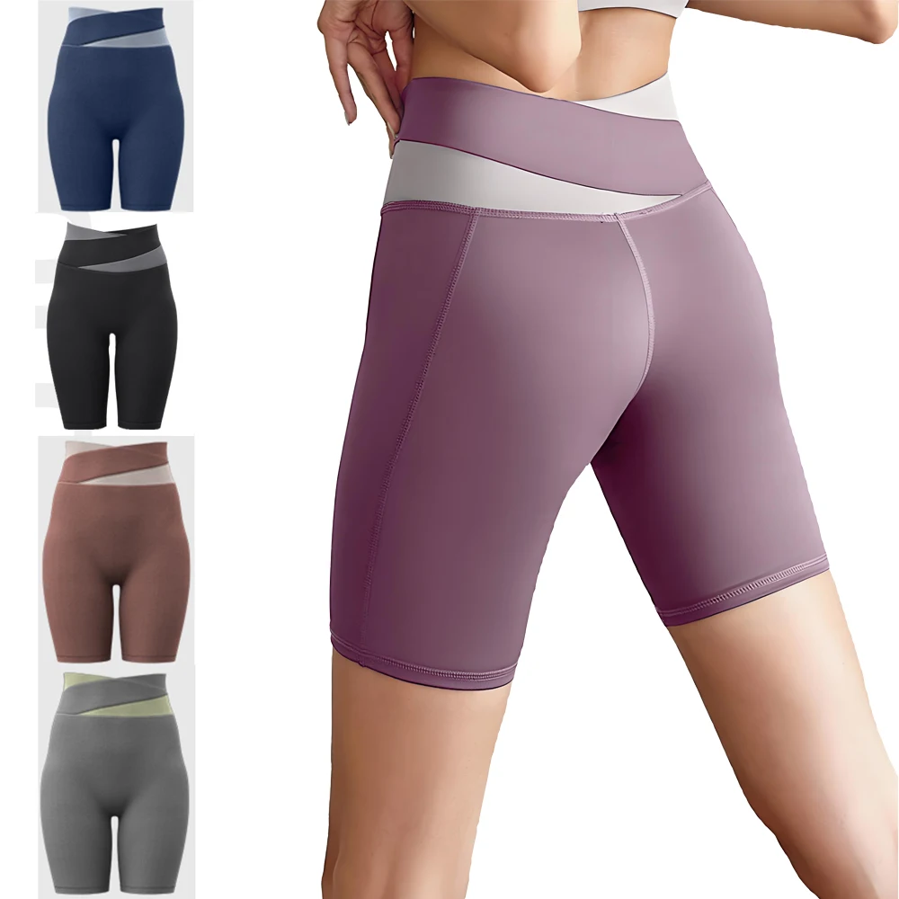 

Yoga Sport Women's Shorts Outdoor Compression Running Tights Fashion Dry Fitness Short Pants Gym Exercise Marathon Sportswear