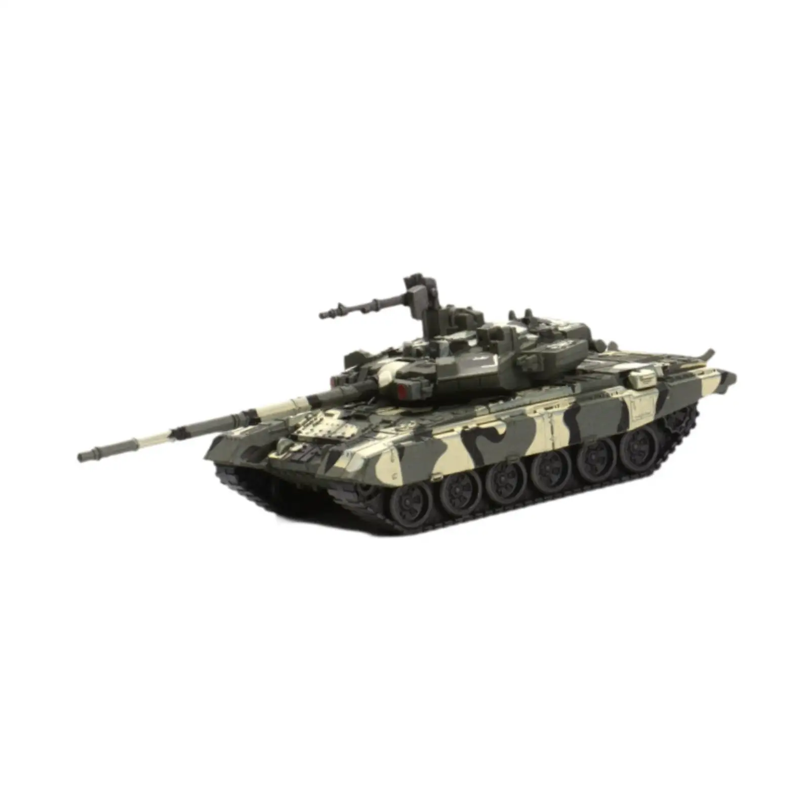 1:48 Russian T90 Tank Model Wheeled Vehicle Model Ornament, Desk Decor Collectibles 4D Modern Tank Model for Toddlers Boys