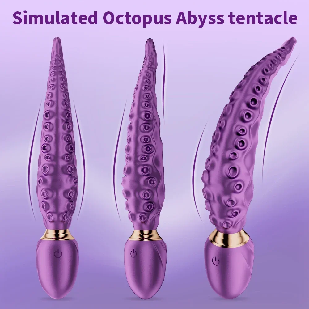 Realistic Octopus G-Spot Vibrator 7 Modes Adult Sex Toy for Women Anal Vagina Stimulation Vibrating Monster Dildos