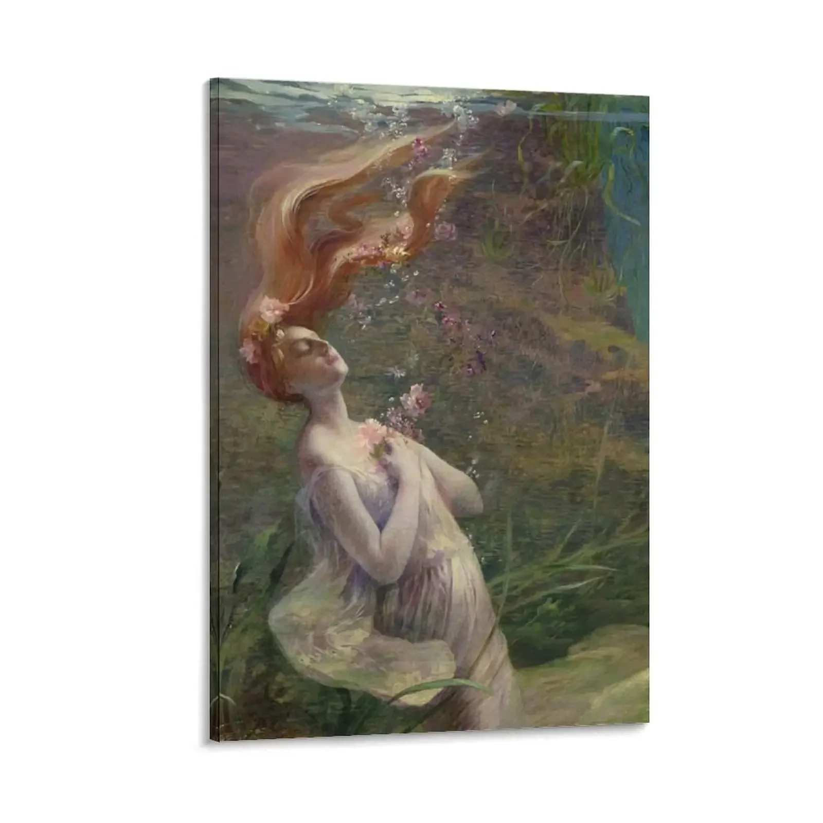 

“Ophelia Drowning” by Paul Albert Steck (1895) Canvas Painting Decor for room ornaments for home
