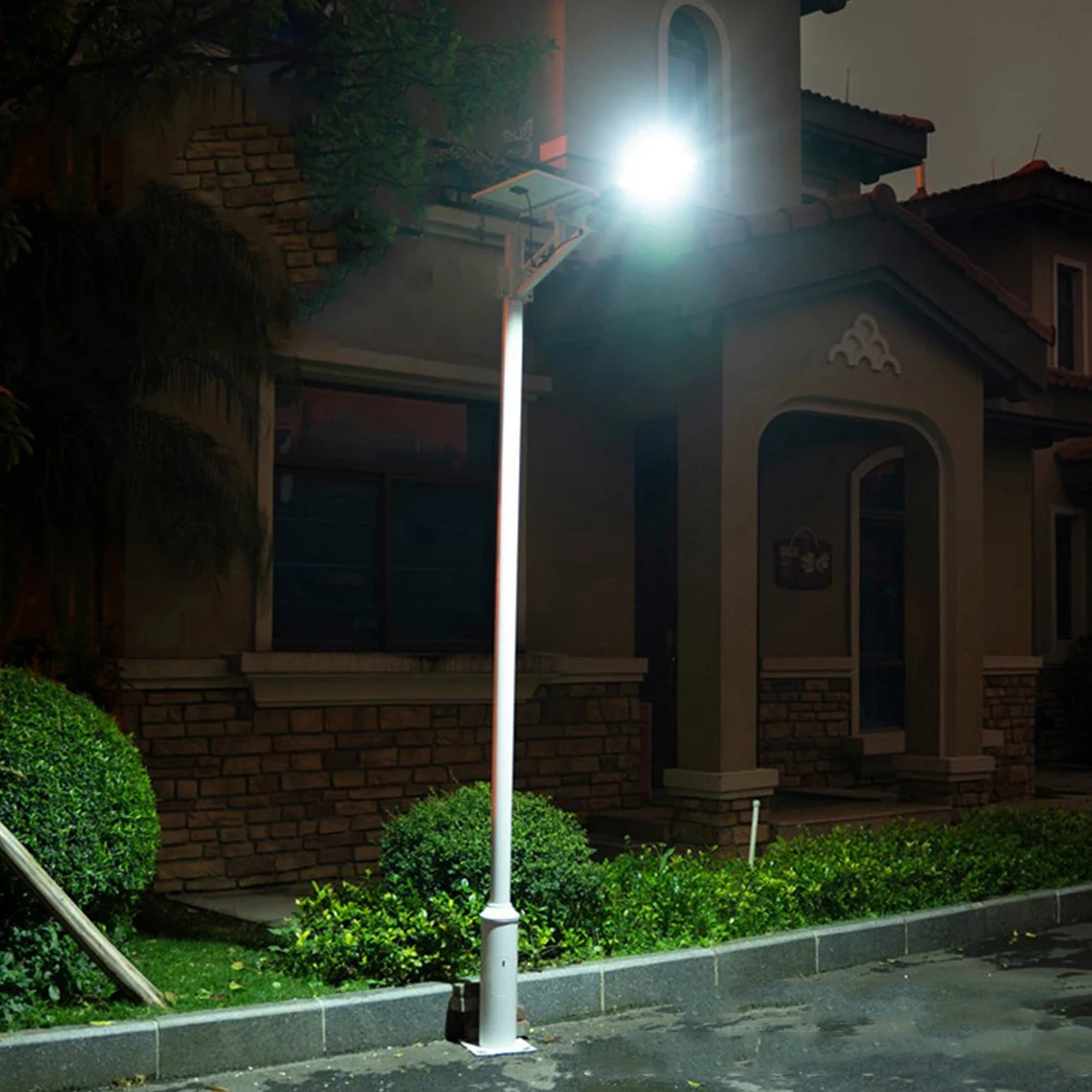 

1Set Solar Lamp Pole Bracket Metal Support Rust Proof Sturdy Wall Mount Arm for Street Light Outdoor Flood Light