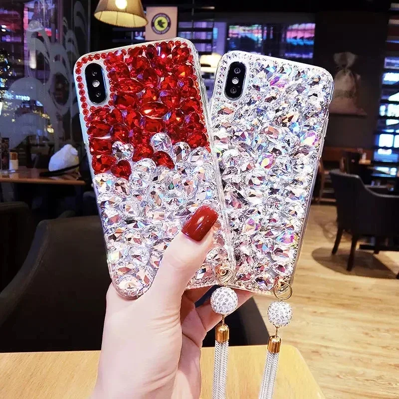 G24 Rhinesotne Fall Für Motorola Moto Edge 50 Pro Fushion Ultra S50 Neo 5G G85 G34 G64 G64y G04S G04 Abdeckung Bling Telefon Funda