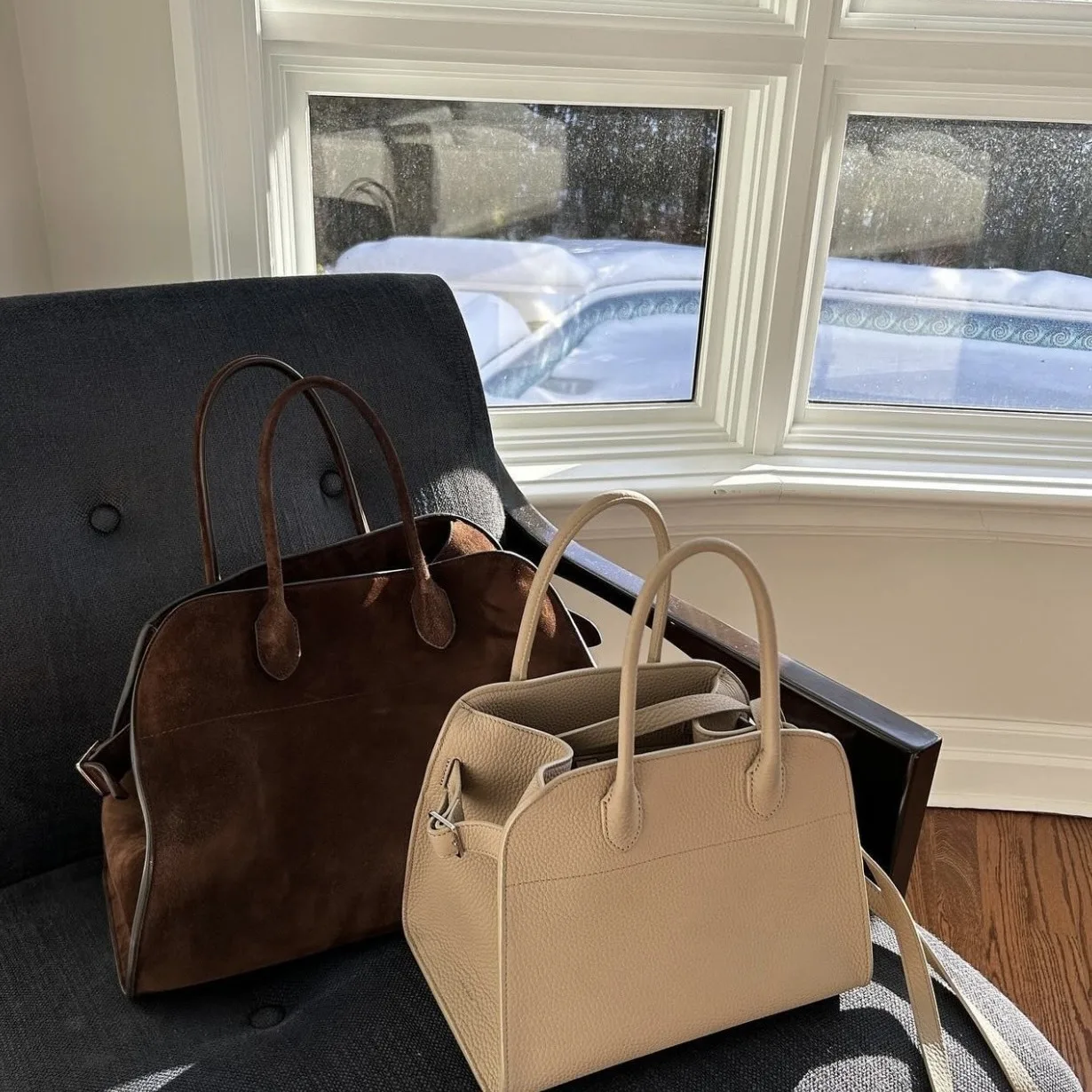 لينة أفضل حقيبة كتف جلد البقر Margaux15 جودة الجلود سعة كبيرة حقيبة يد كاجوال الجلد المدبوغ Margaux 15 حمل حقيبة كلاسيكية #6