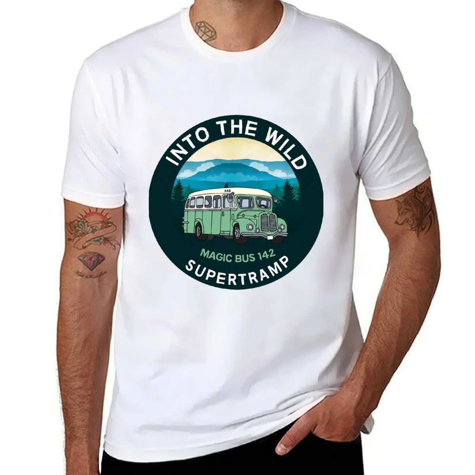 

Into The Wild Magic Bus 142 T-Shirt funny t shirts dark humor man t shirt summer T-Shirt