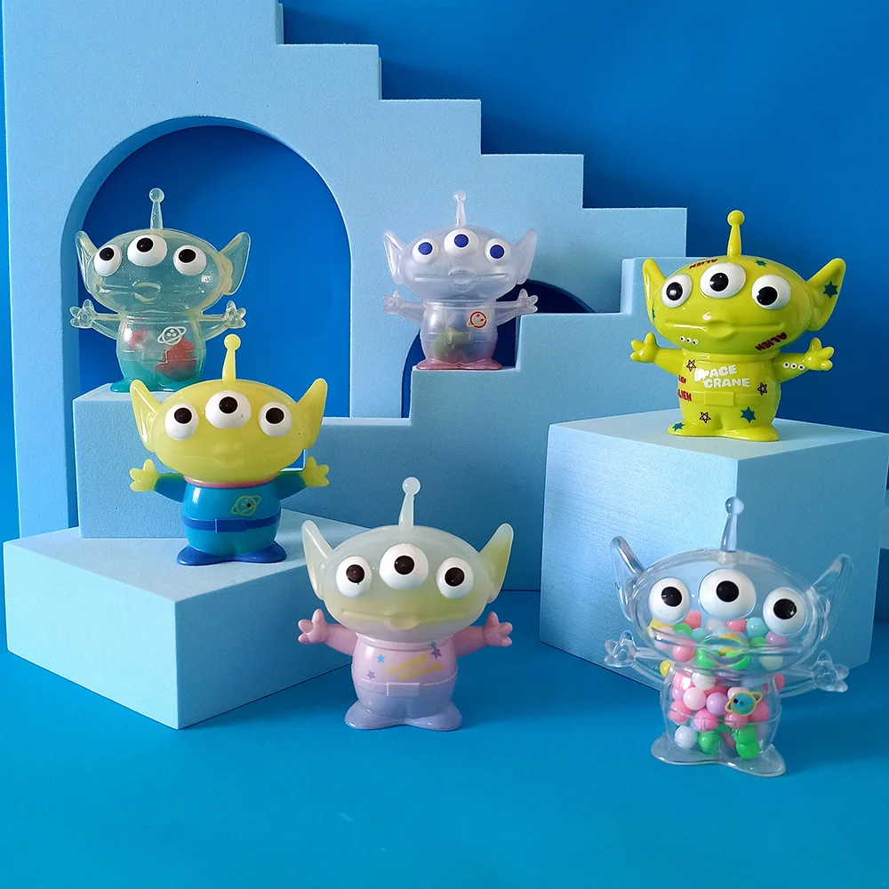 

Toy Story Alien Blind Box Mystery Мини-фигурка Набор Ракета Космический корабль Декор приборной панели автомобиля, милый подарок для детей, коллекция мальчиков и девочек