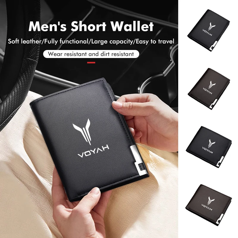 Leather Car Driver License Credit Card Holder Case Wallet For Voyah Free DFL DFM DFSK DFMC Dongfeng