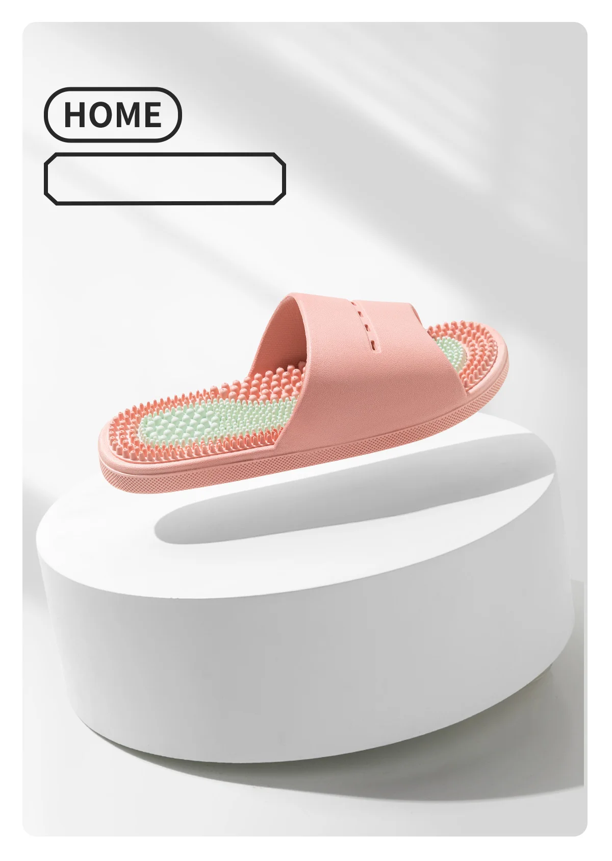 PVC Unisex Hausschuhe Massage Wellness Home Hausschuhe Bequeme atmungsaktive Hausschuhe – Detail 10