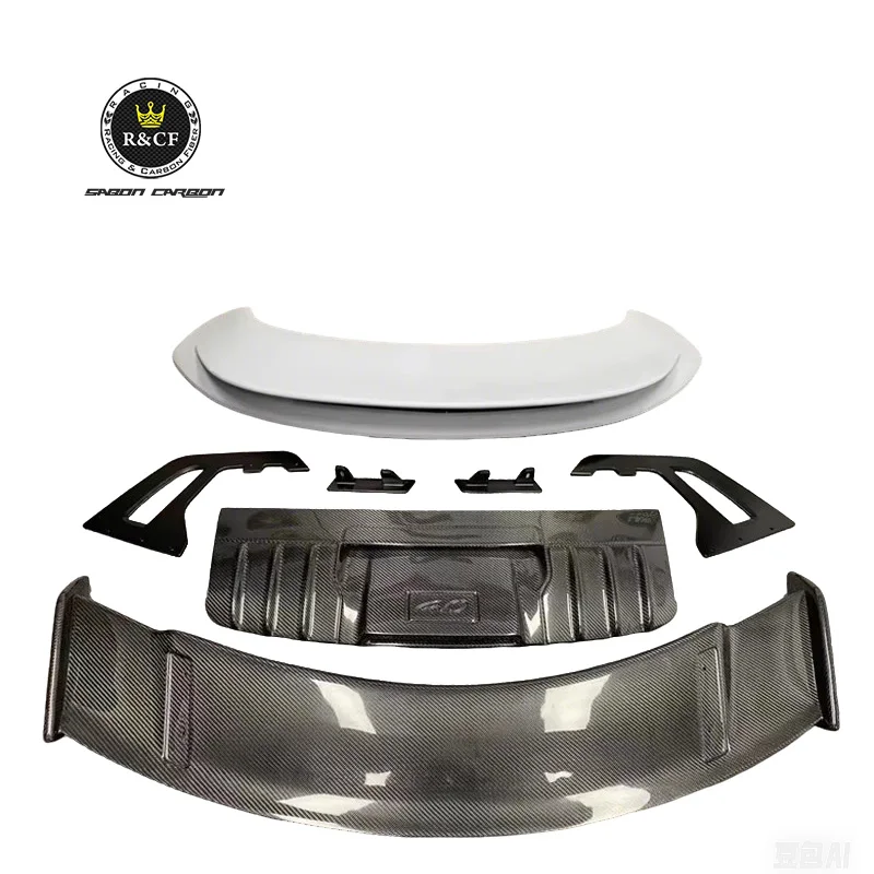 

Задний спойлер из углеродного волокна GT3 Style 992 для Porsche Carrera 911 992.1 992.2, комплект двухэтажного заднего крыла