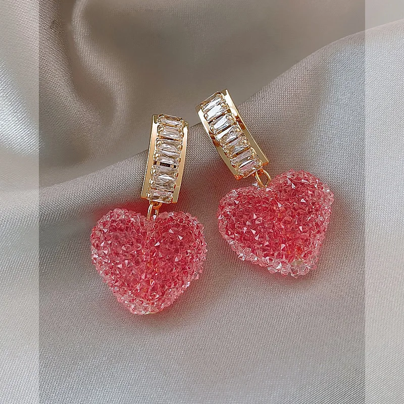 Sweet Love Gummy Earrings Women's 2022 New Trendy Light Luxury Niche High-end Stud Temperament Cute Earrings Good Quality